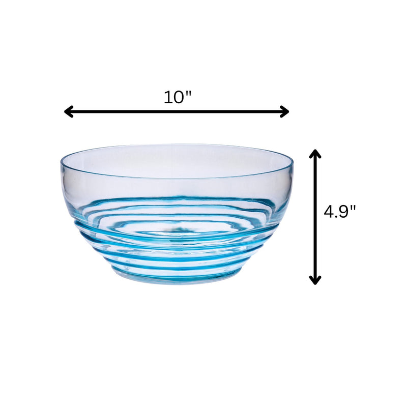 Swirl Acrylic Serving Bowls, Unbreakable