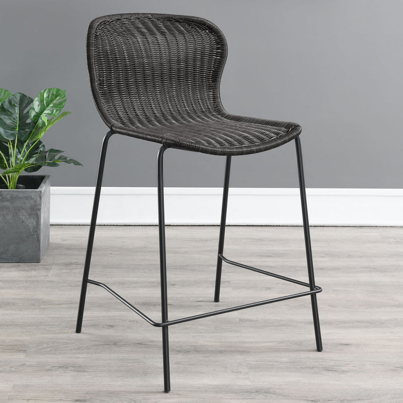 Mckinley - Counter Chair (Set of 2) Seat - Brown