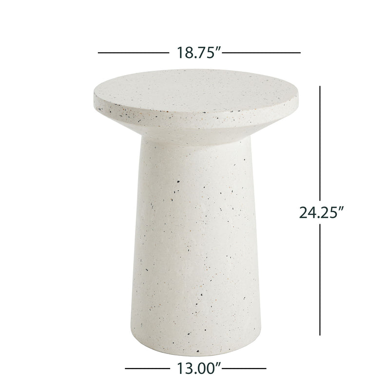 Terrazzo - Outdoor Side Table - White