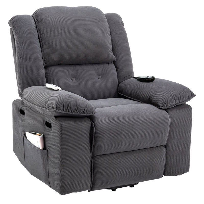 Massage Recliner Power Lift Chair With Adjustable Massage And Heating Function