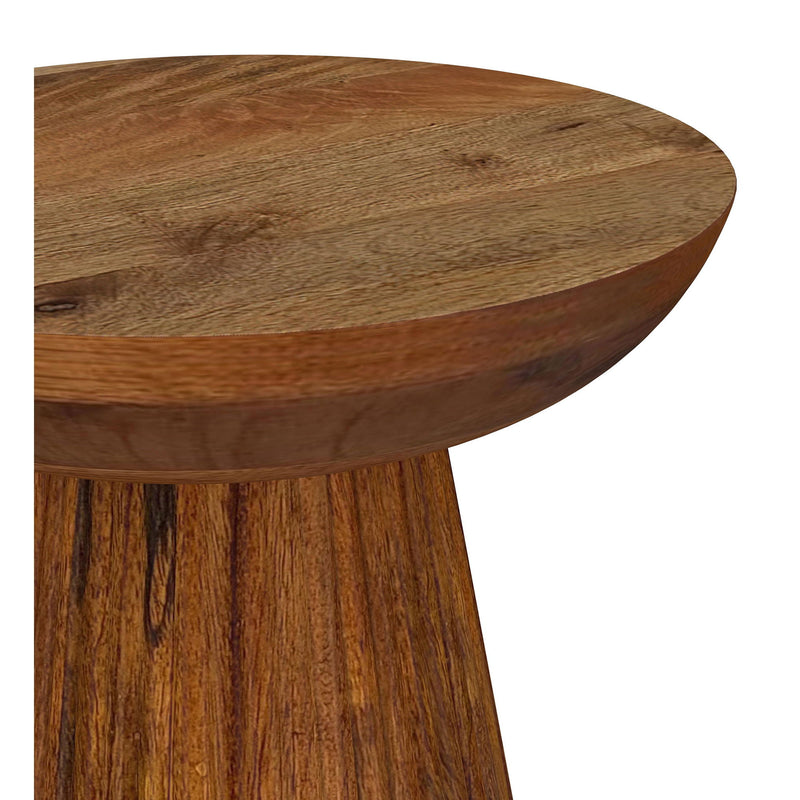Waters - Round Accent Side Table - Honey