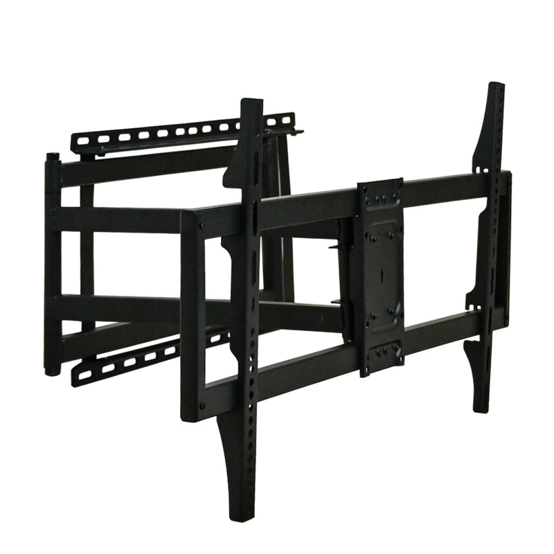 Full Motion TV Wall Mount Bracket For 40 120" TV Dual Arm Tilt & Swivel Vesa 800 X 400 Mm 132 Lbs Load - Black
