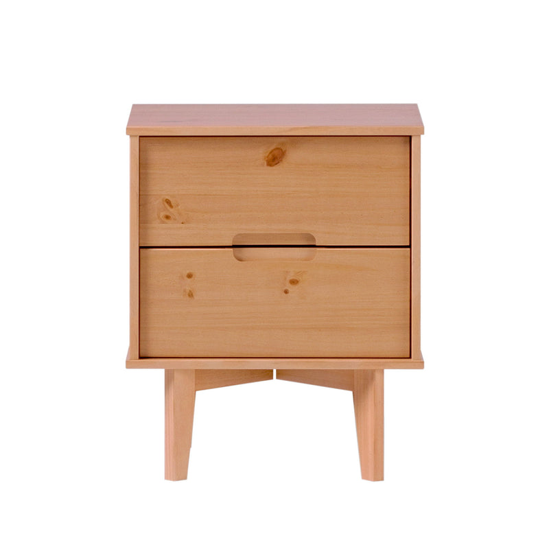 2 Drawer Nightstand - Natural Pine