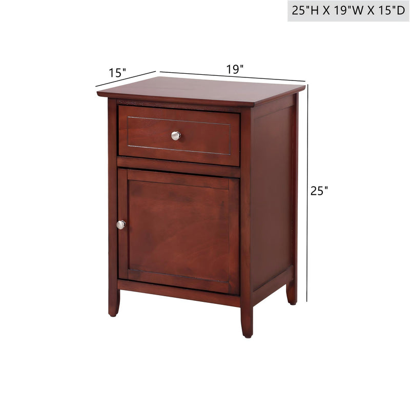 Transitional Nightstand - Cherry