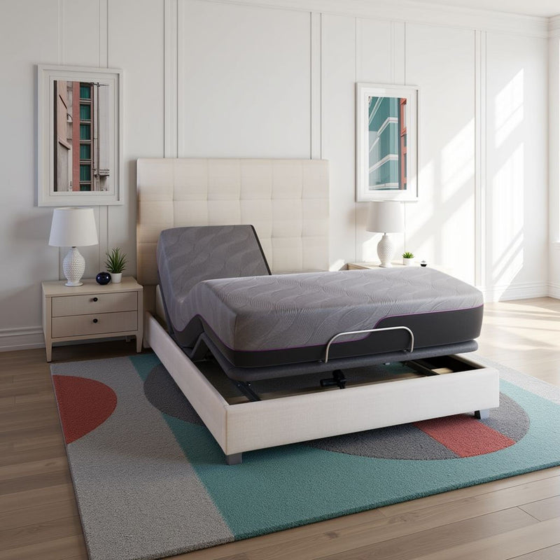 Renew - 11" Flex Head Cooling Gelcare Memory Foam Mattress - Gray - King
