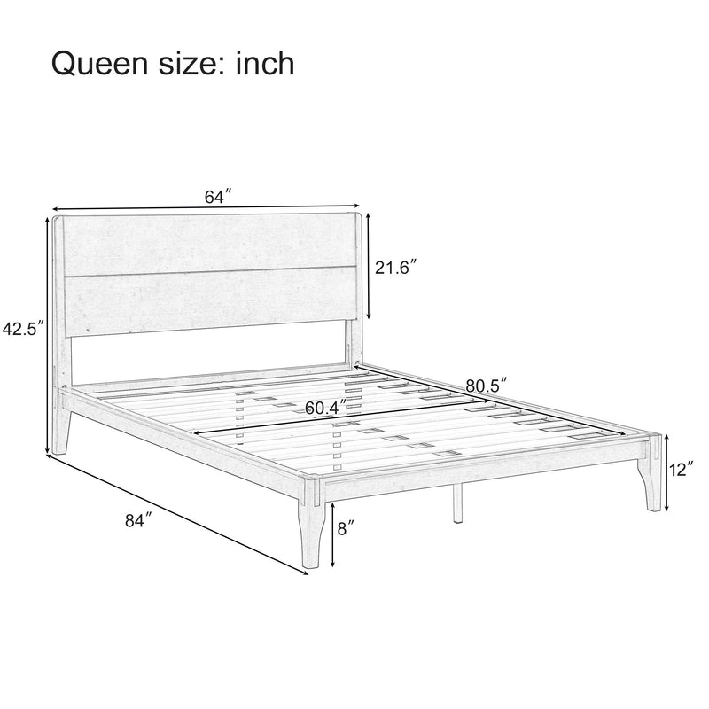 Platform Bed With Metal Support