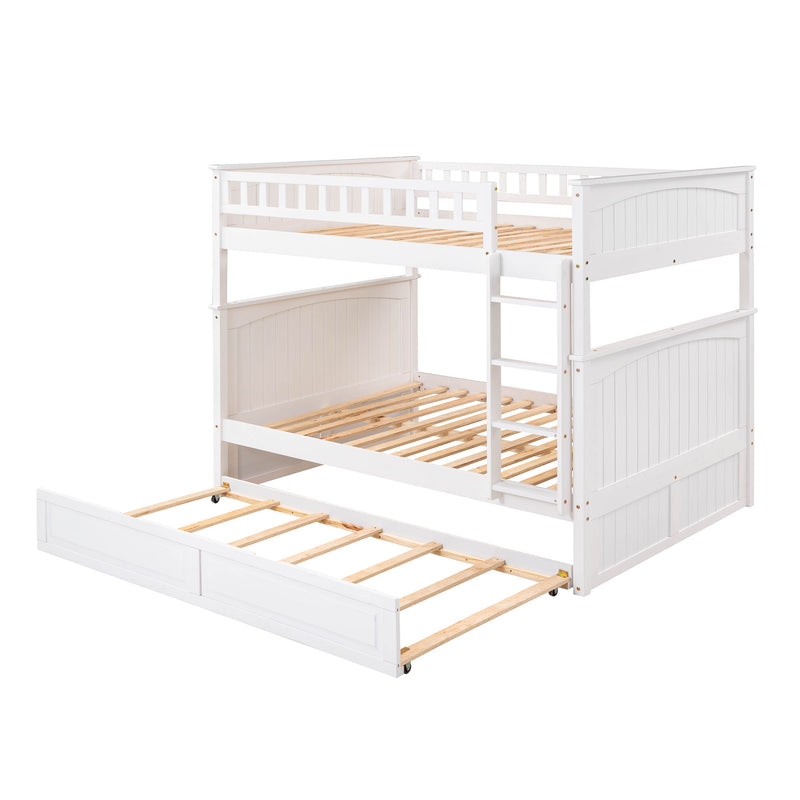 Bunk Bed With Twin Size Trundle, Guardrails