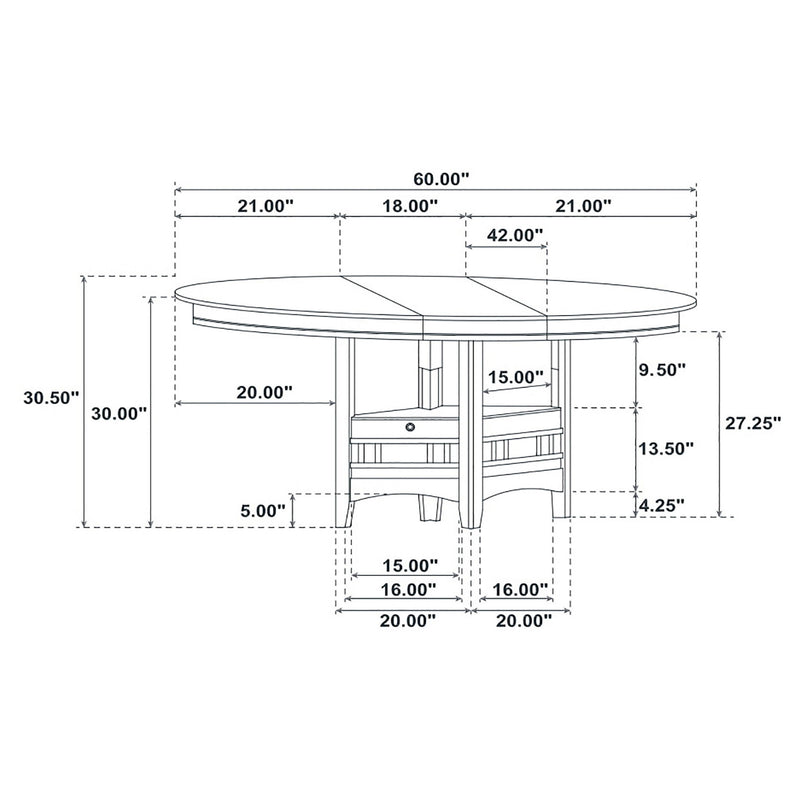 Illkirch - Oval Extension Leaf Dining Table With Expandable Surface - Espresso