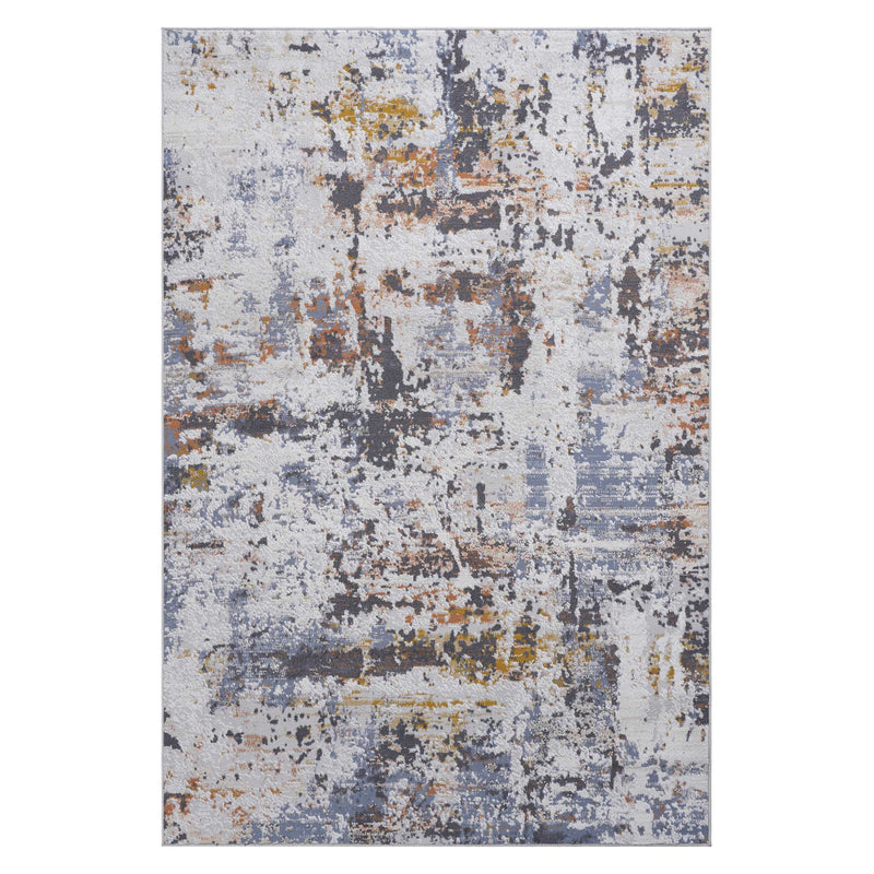 Payas - 6' X 9' Abstract Area Rug - Ivory / Blue