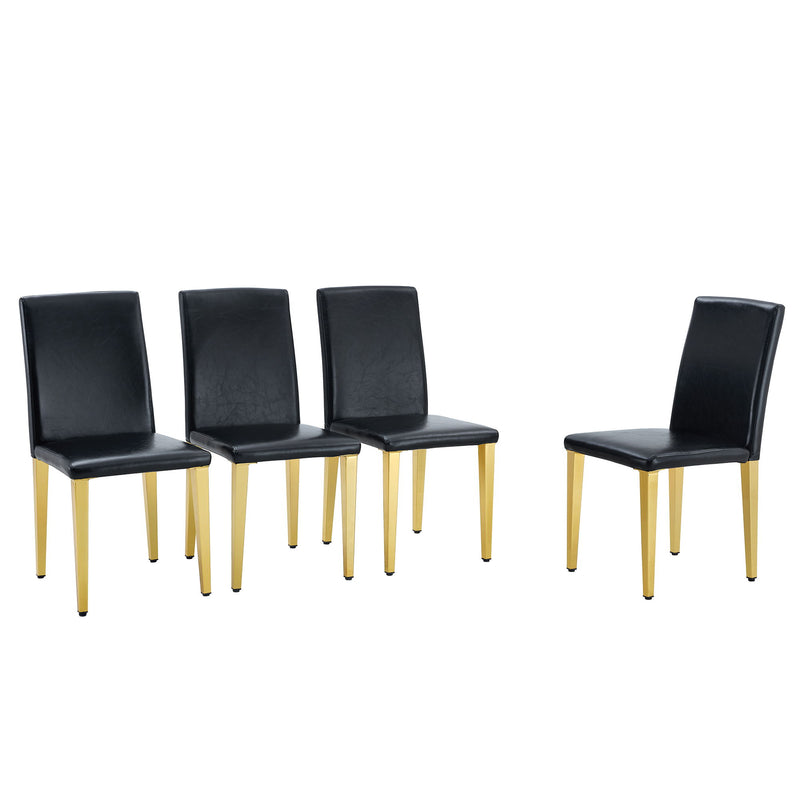 Elegant Upholstered Chairs With Metal Legs