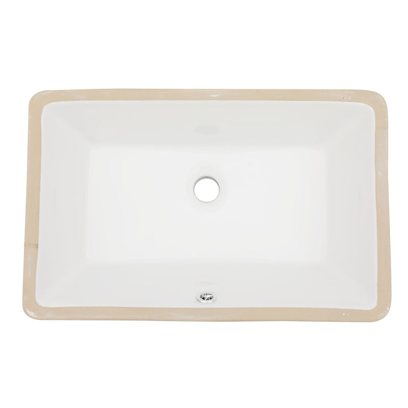 Modern Ceramic Undermount Bathroom Sink With Overflow, High Quality