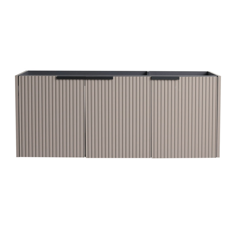 Contemporary Wall Mounted Bathroom Vanity With Soft Close Doors