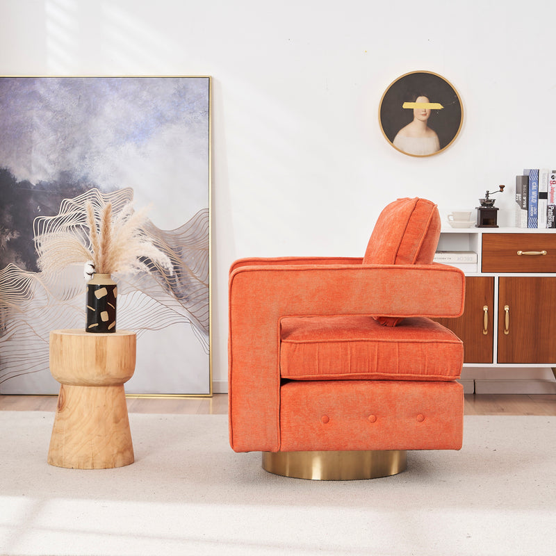 Swivel Barrel Chair 360 Degree Swivel Club Modern Accent Single Sofa Chair