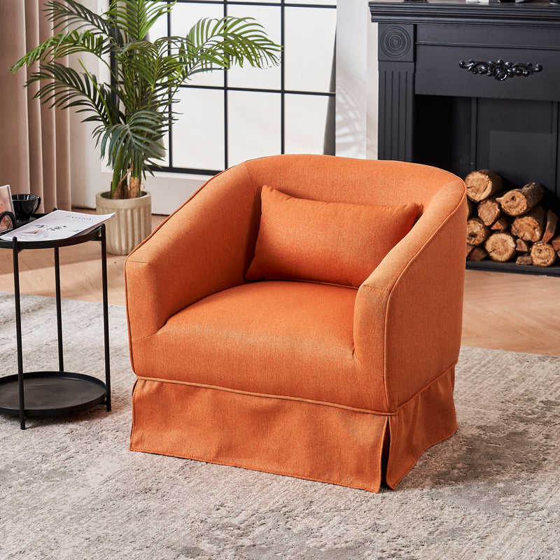 Swivel Accent Chairs Armchair For Living Room, Round Barrel Chairs
