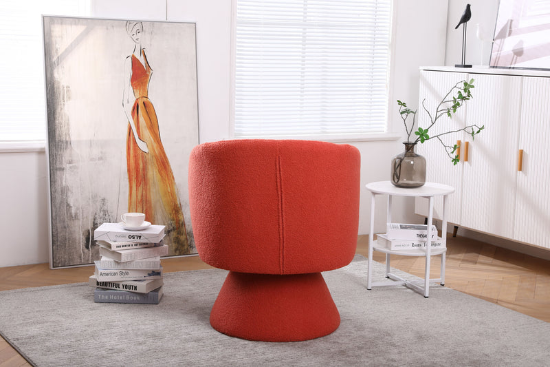 Swivel Accent Chair Armchair, Round Barrel Chair For Living Room Bedroom