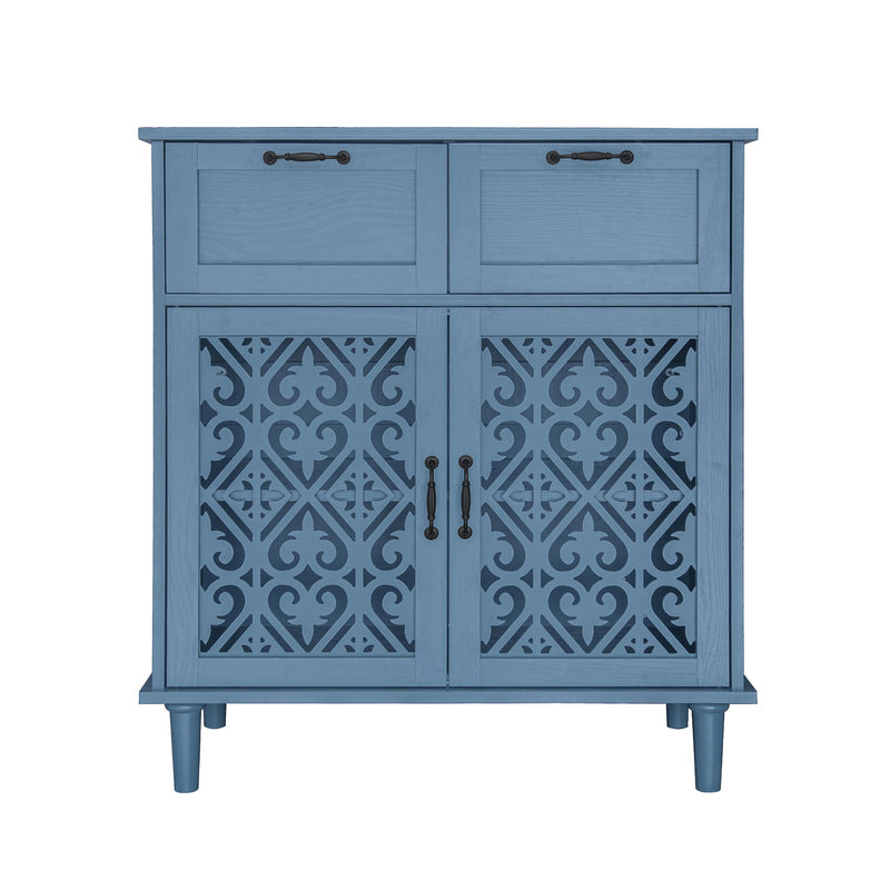 2 Door 2 Drawer Elegant Cabinet