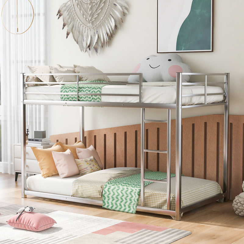 Metal Bunk Bed, Low Bunk Bed With Ladder