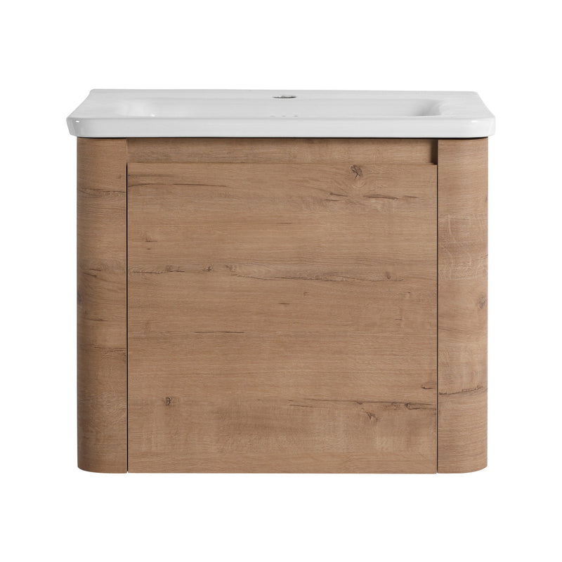 Wall Mounted Bathroom Vanity With Sink & 1 Soft Close Door