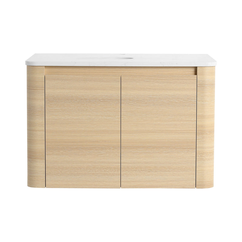 Wall Mounted Bathroom Vanity With Soft Close Door, Excluding Sink