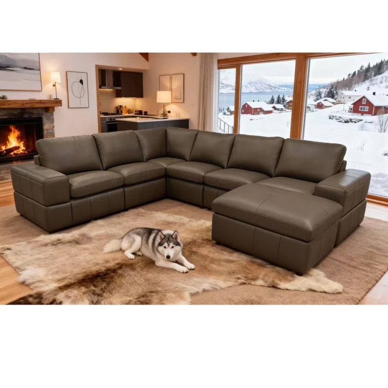 Large Square Arms Modular Sectional