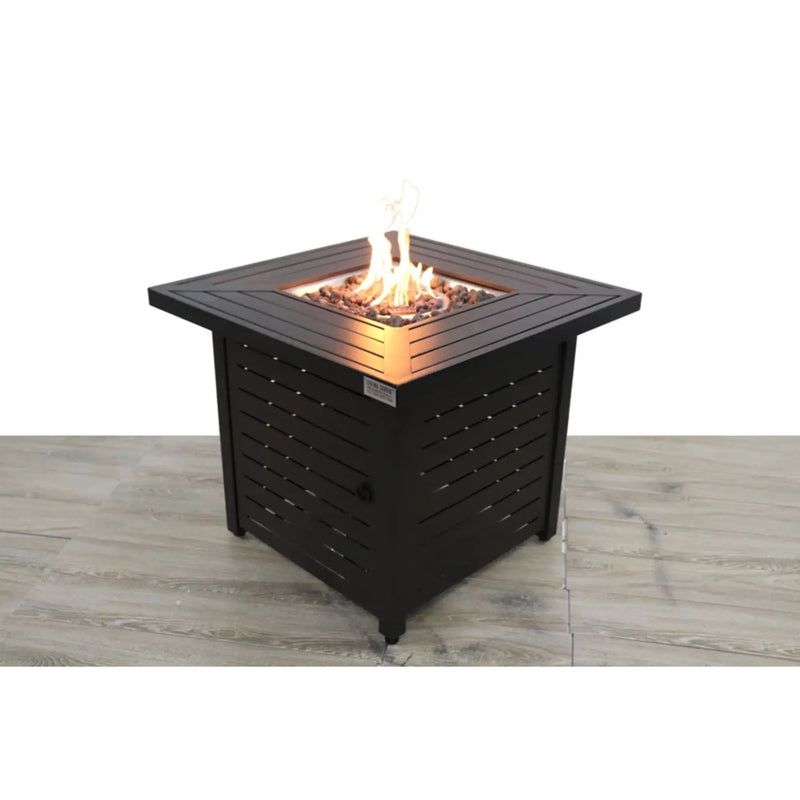 Propane & Gas Fire Pit Table - Black