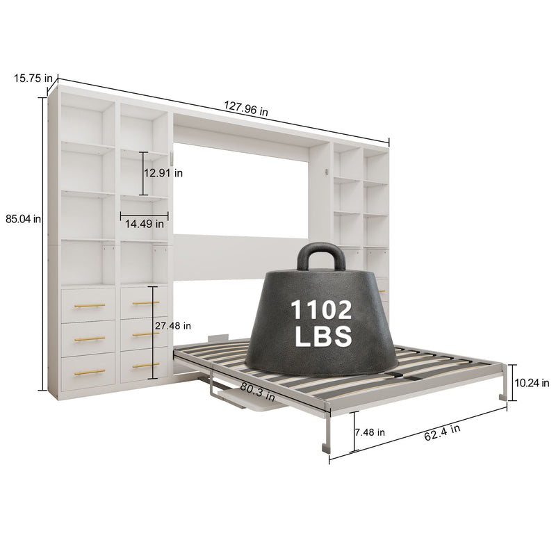 Multifunctional Vertical Murphy Wall Bed