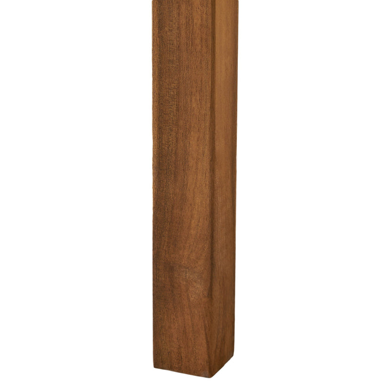 Perla - Rustic Square Coffee Table With Block Legs