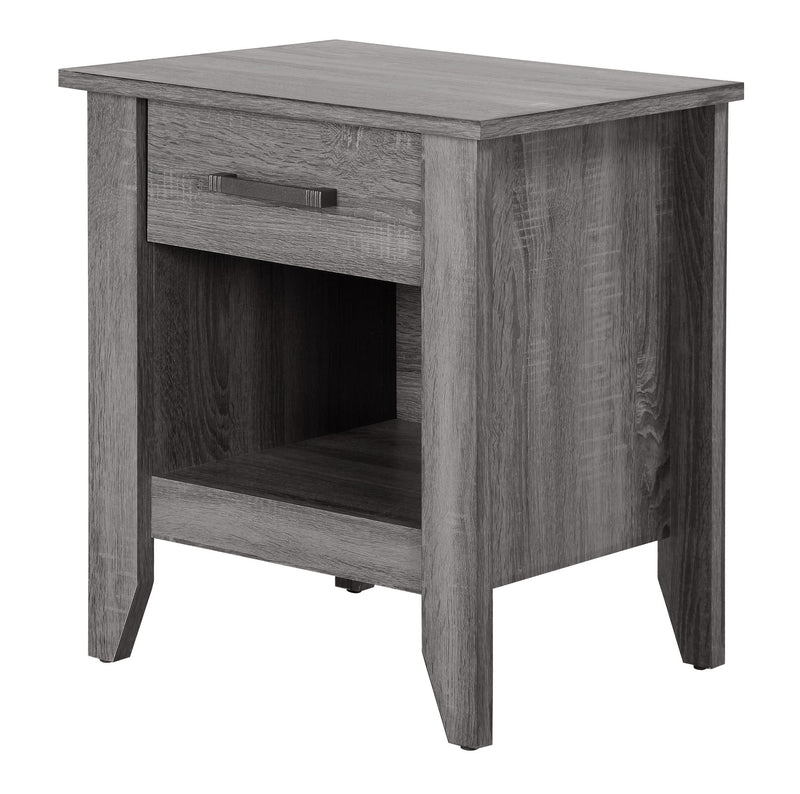 Roller Drawer Glides Nightstand