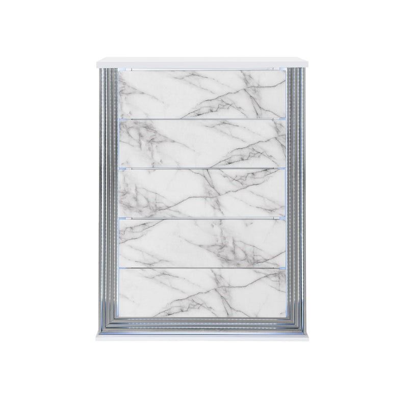 Moon - Chest With LED - White Marble