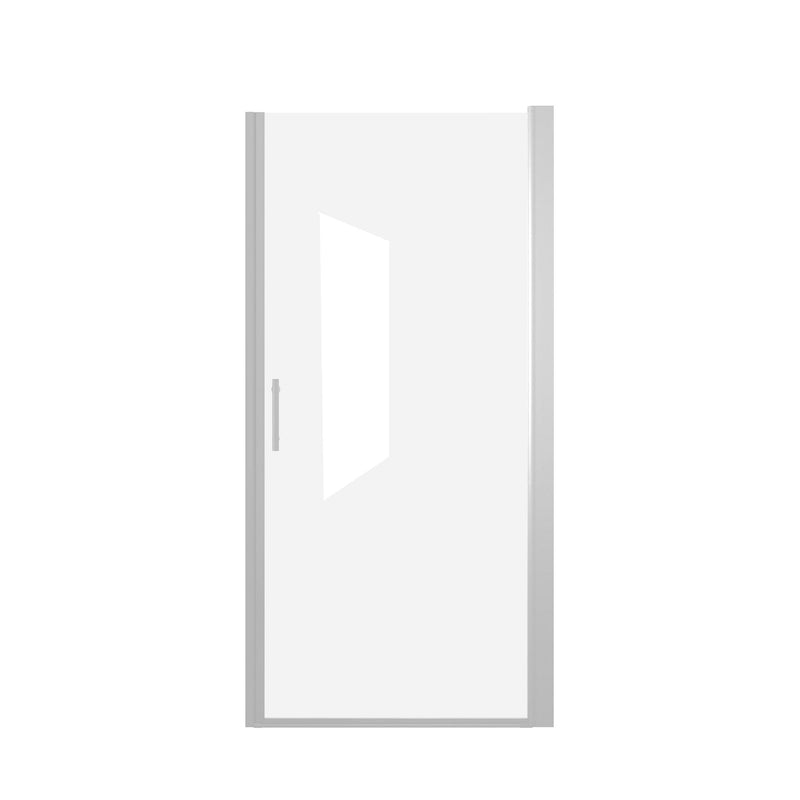 Shower Door & Tempered Glass With Safety Film - Brushed Nickel