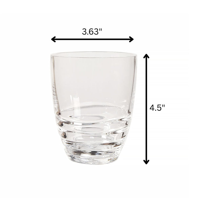 Leading Ware Swirl Acrylic Drinking Glasses (Set of 4)
