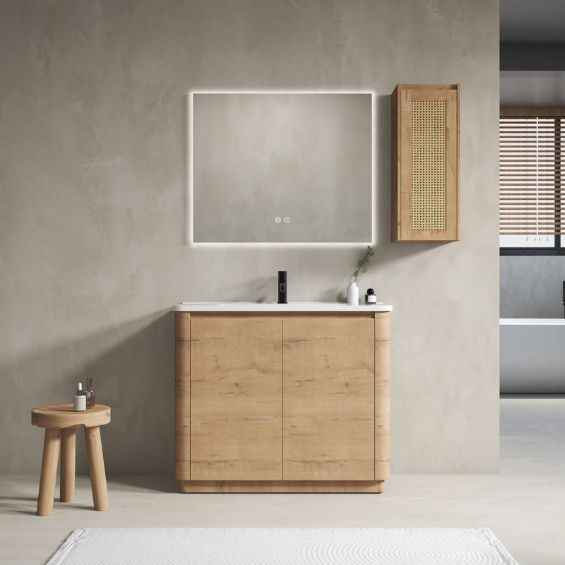 Freestanding Bathroom Vanity With Sink And 2 Soft Close Doors
