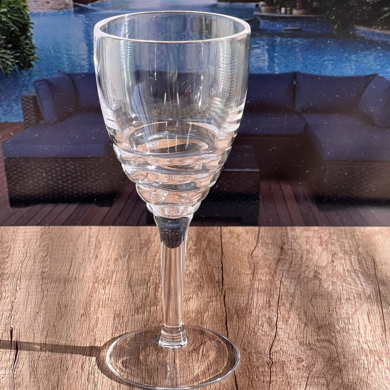 Swirl Plastic Wine Glasses (Set of 4)