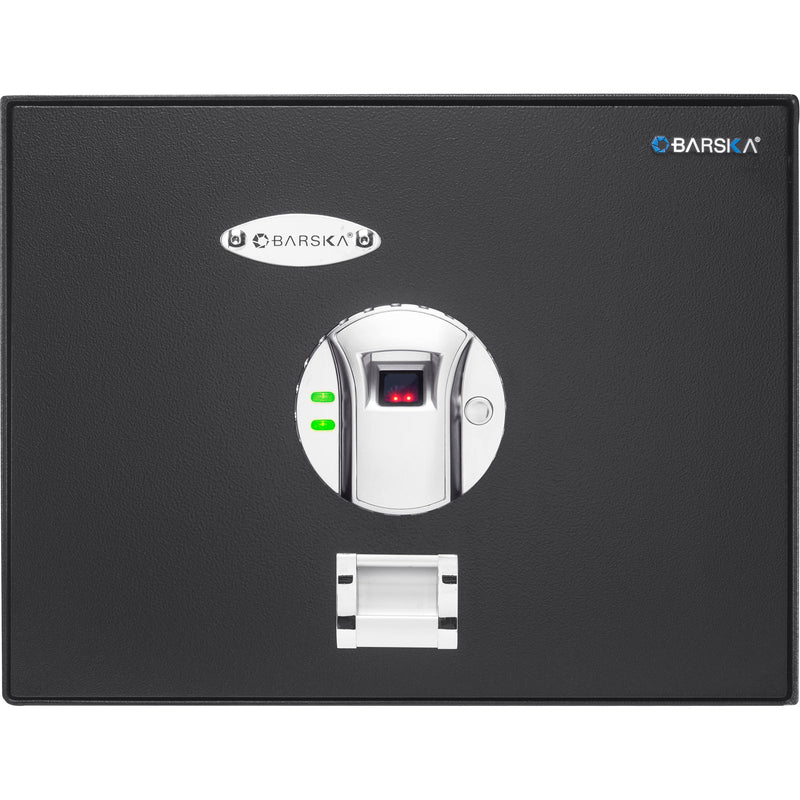 0 23 Cu Ft Top Opening Biometric Security Safe - Black