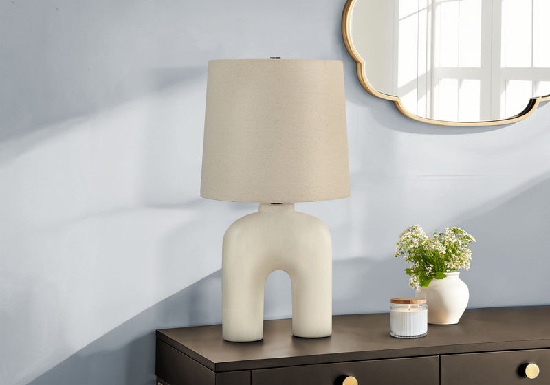 Lighting, Table Lamp, Resin, Modern - Cream
