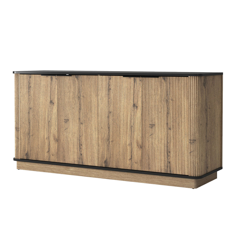 Multi Functional Sideboard, An Ideal Choice For TV And Tableware Storage In Modern Homes - Black