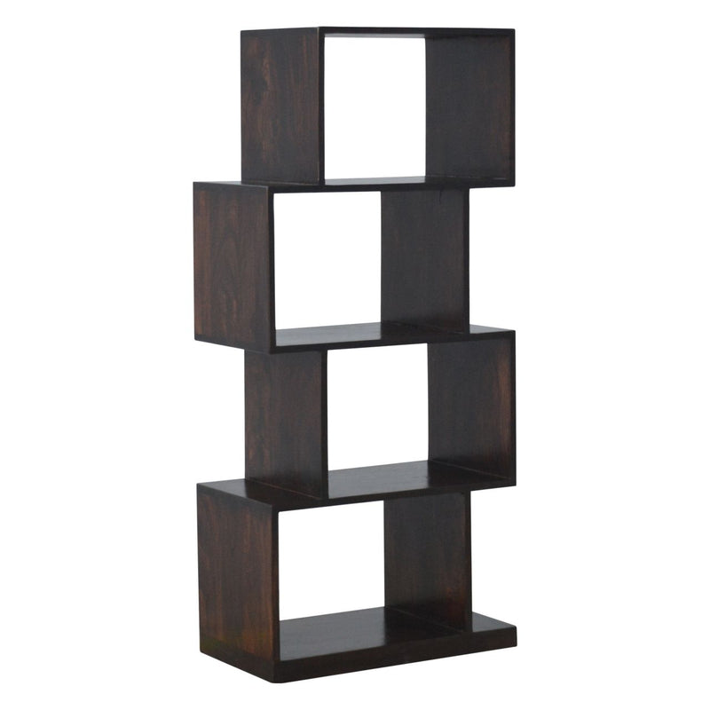 Zig Zag Display Unit - Antique Brown