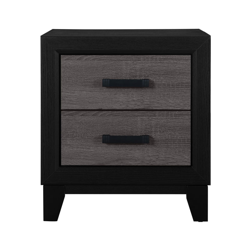 Soluto - Nightstand - Gray / Black