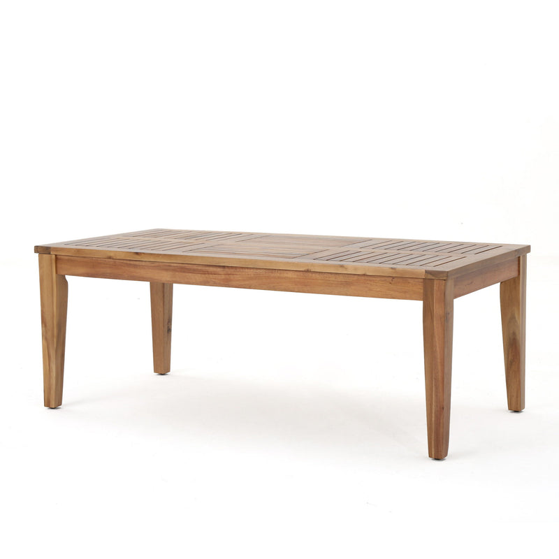 Ajuni - Rectangular Acacia Outdoor Coffee Table - Natural