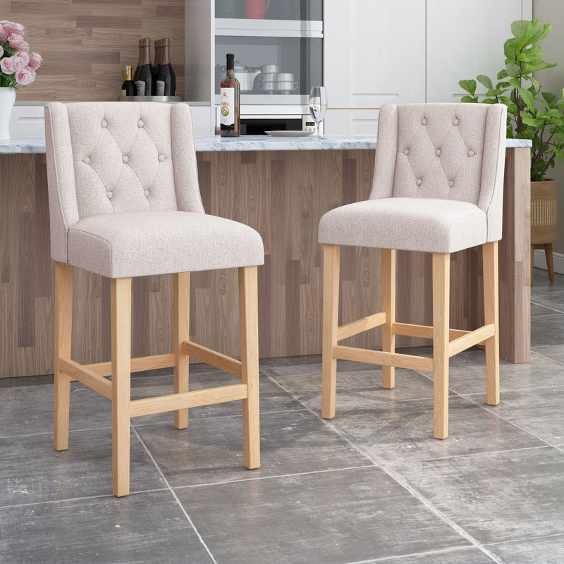 Ethereon - Tufted Counter Stool (Set of 2)