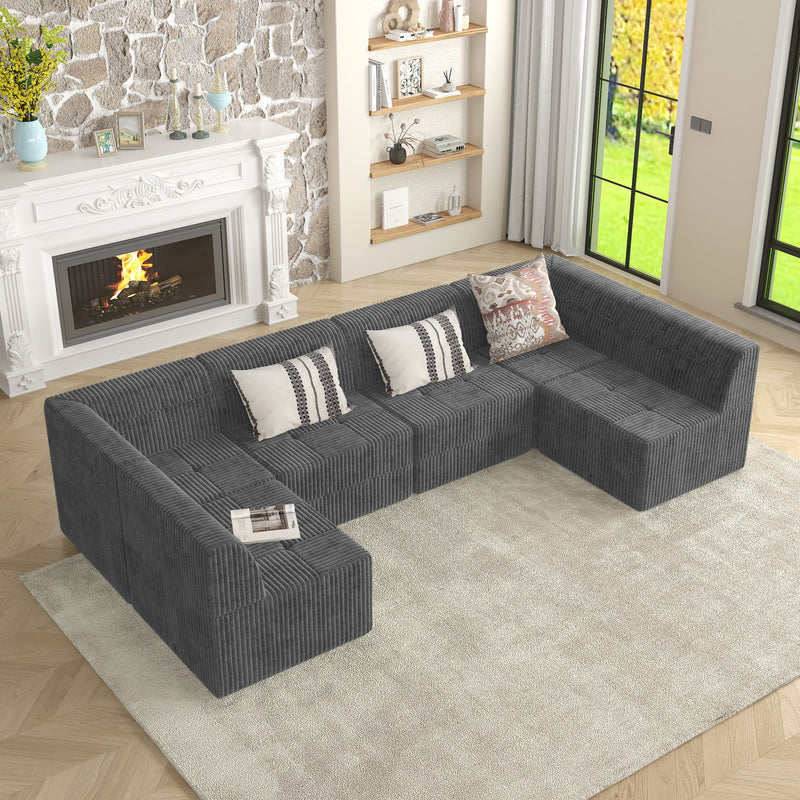 Modern Minimalist Corduroy Sleeper Sofa, Compressed Sectional Single Seat