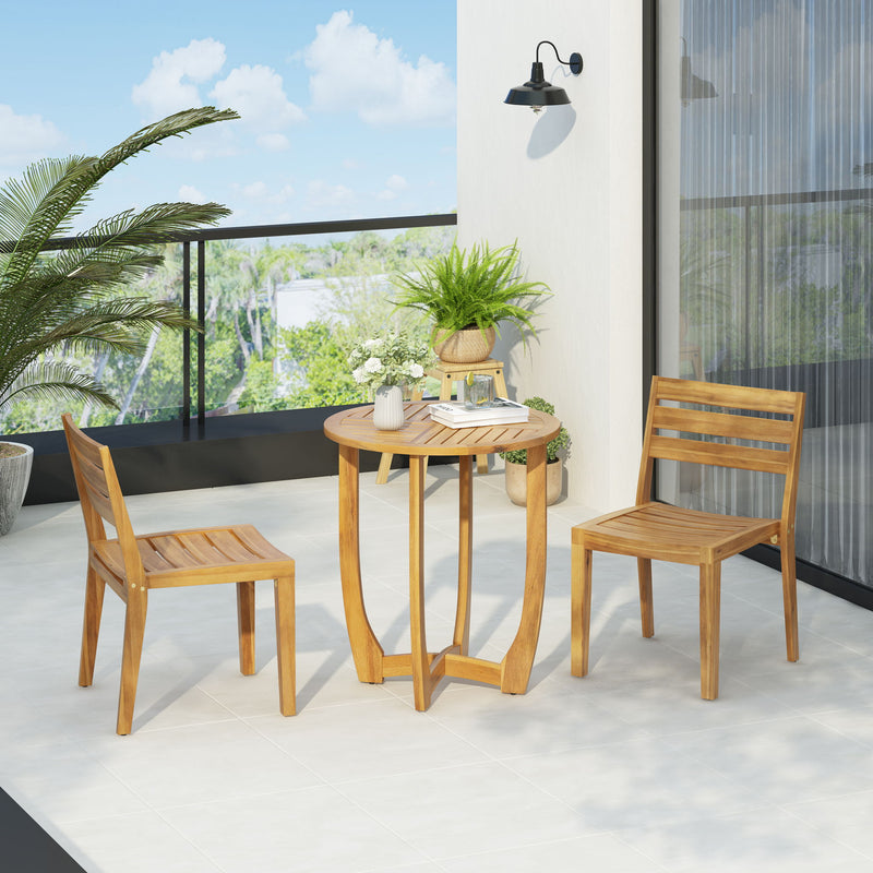 Outdoor 3 Pieces Dining Set - Teak