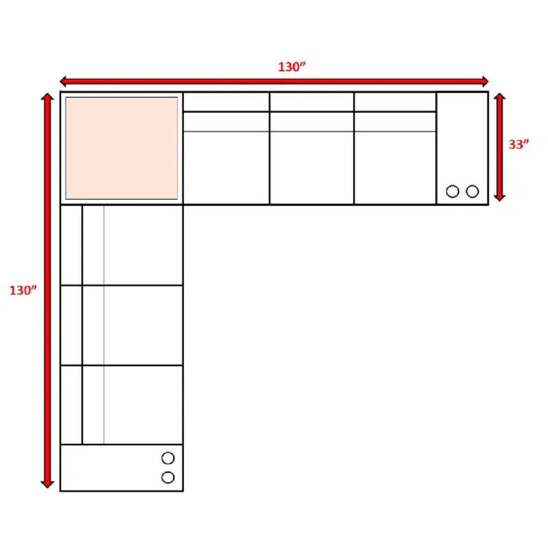 Elegant Outdoor Rattan Wicker 6 Person Seating Group With Cushions