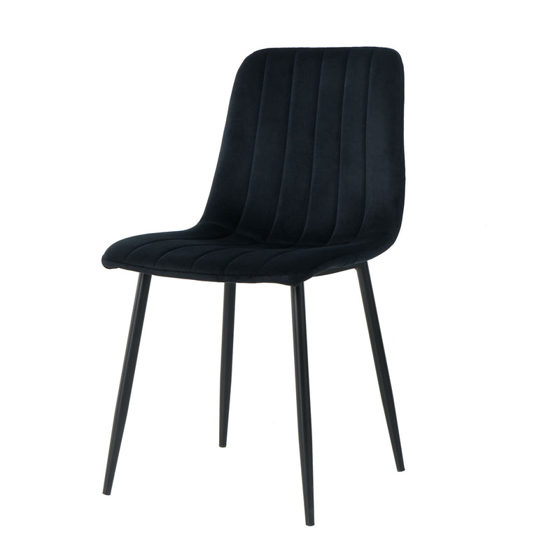 Dining Chair, Modern Kitchen Dining Chair With Cushion Back, Upholstered Side Chair With Coated Metal Legs, Family Kitchen Dining Room And Living Room