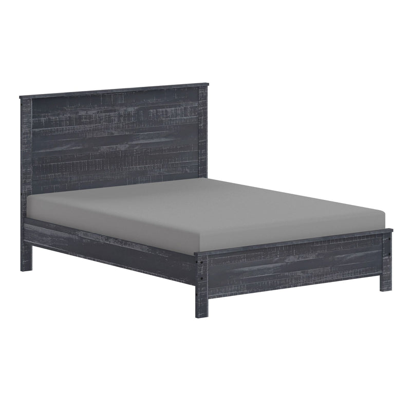 Albany - Bed Frame With Headboard, Heavy Duty Modern Rustic Design