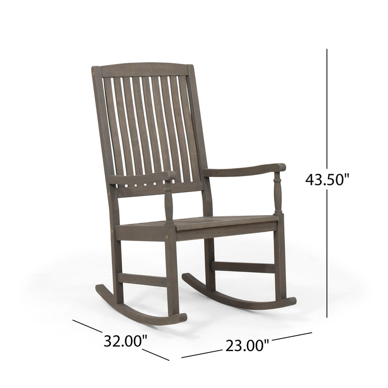 Outdoor Rocking Chair - Gray