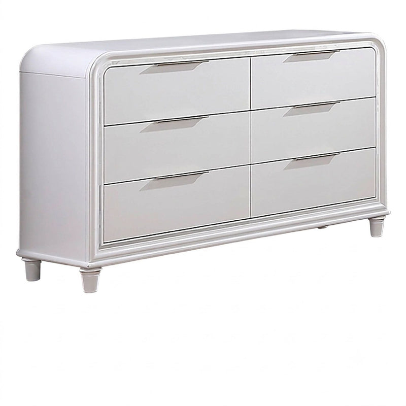 Dresser 6 Drawers - White