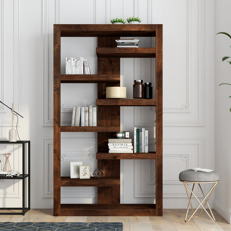 6 Shelf Bookcase - Whiskey