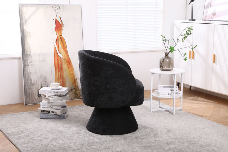 Swivel Accent Chair Armchair, Round Barrel Chair For Living Room Bedroom
