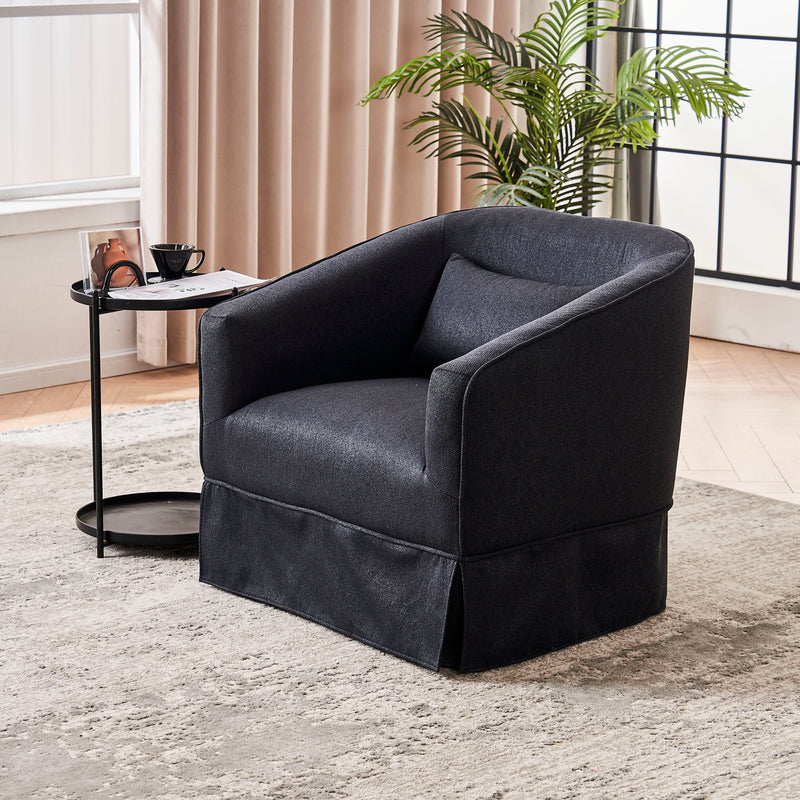 Swivel Accent Chairs Armchair For Living Room, Round Barrel Chairs